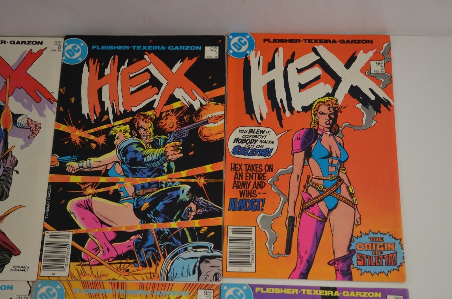 Hex #6-8 10-13 15 (DC, 1986) Lot of 8 Comic Books Canadian Price Variant VF