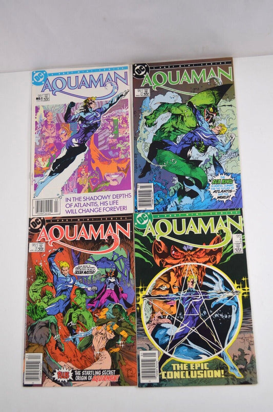 Aquaman #1 2 3 4 (DC, 1986) Lot of 4 Comic Books Canadian Price Variant VF+