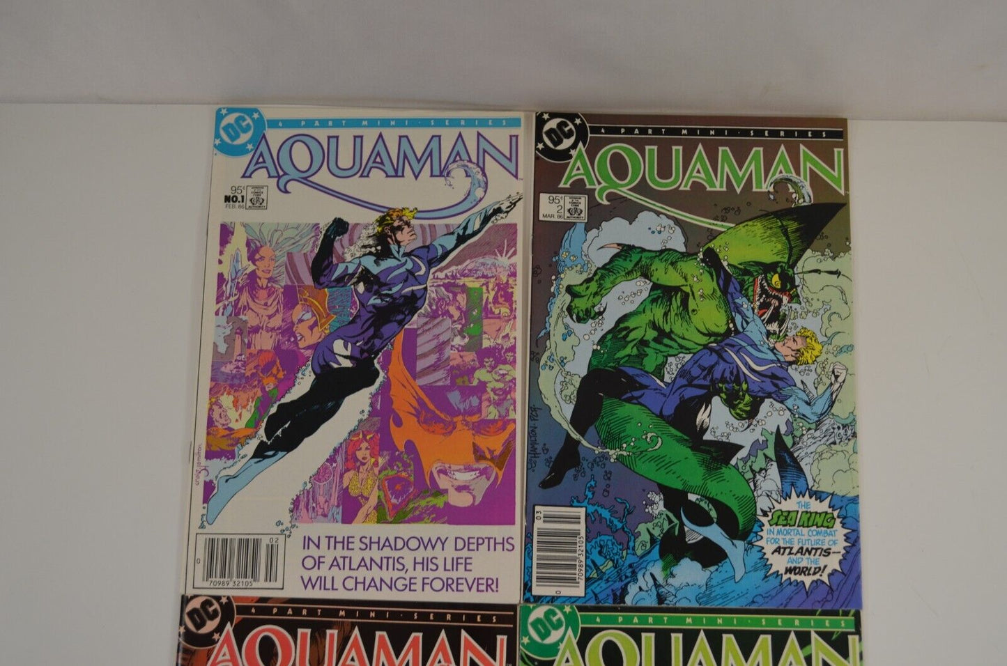 Aquaman #1 2 3 4 (DC, 1986) Lot of 4 Comic Books Canadian Price Variant VF+