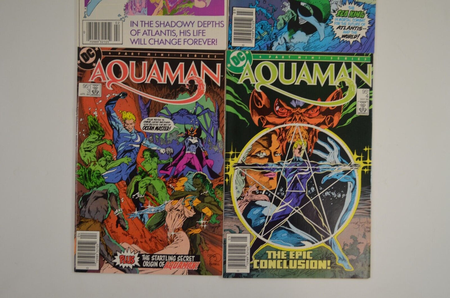 Aquaman #1 2 3 4 (DC, 1986) Lot of 4 Comic Books Canadian Price Variant VF+