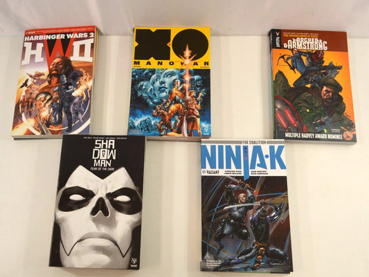 Valiant TPB Lot Comics XO Manowar Ninja K Bloodshot Harbinger Quantum Woody NM-