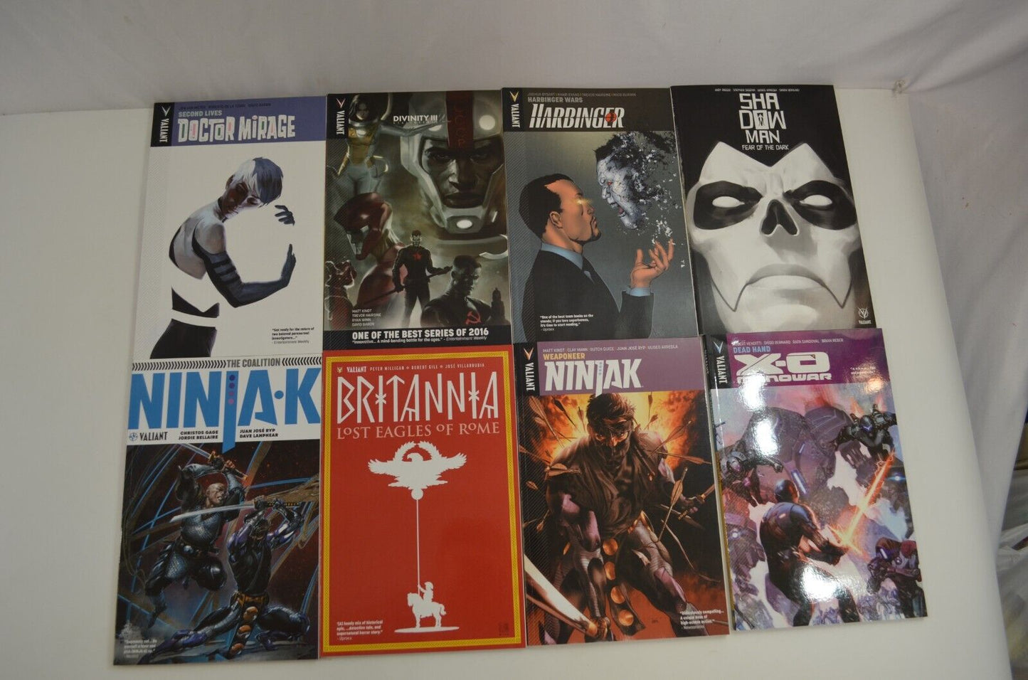 Valiant TPB Lot Comics XO Manowar Ninja K Bloodshot Harbinger Quantum Woody NM-