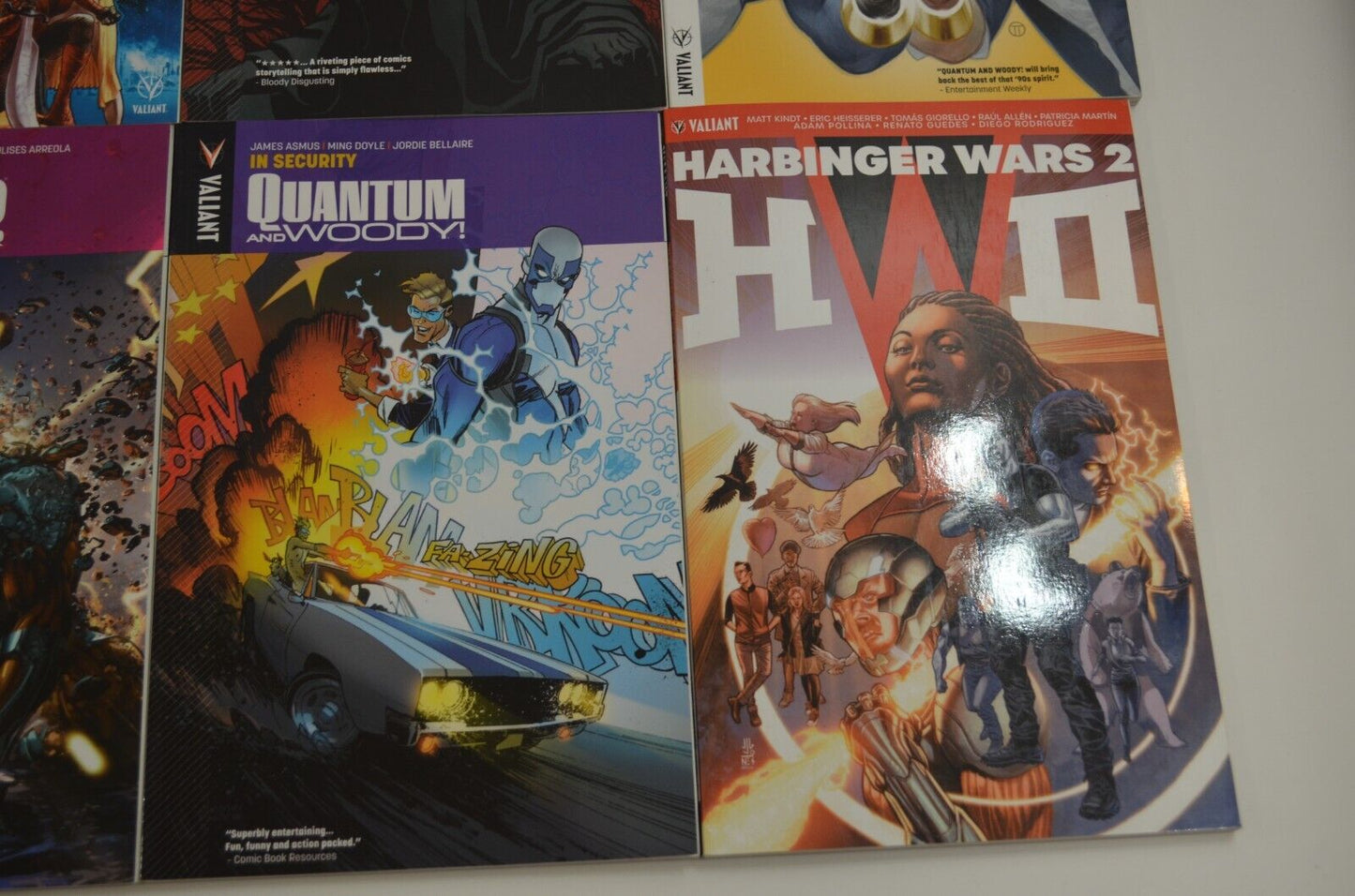 Valiant TPB Lot Comics XO Manowar Ninja K Bloodshot Harbinger Quantum Woody NM-