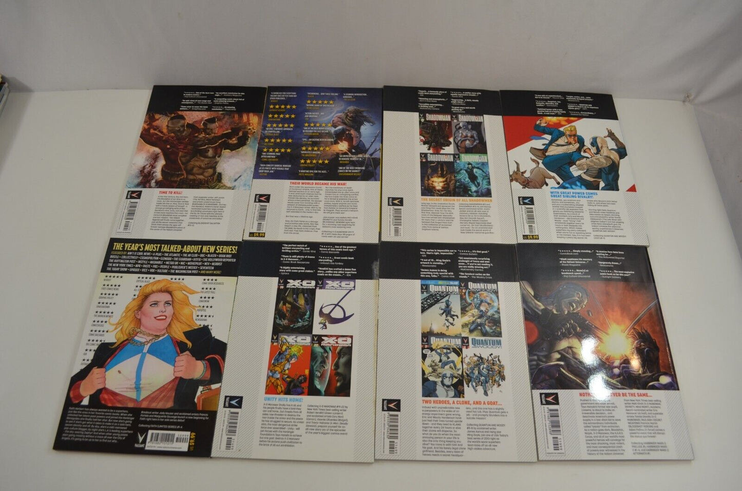 Valiant TPB Lot Comics XO Manowar Ninja K Bloodshot Harbinger Quantum Woody NM-