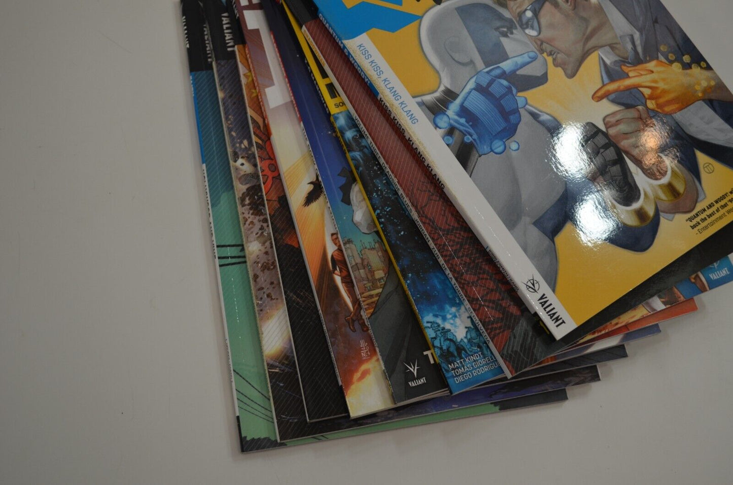 Valiant TPB Lot Comics XO Manowar Ninja K Bloodshot Harbinger Quantum Woody NM-