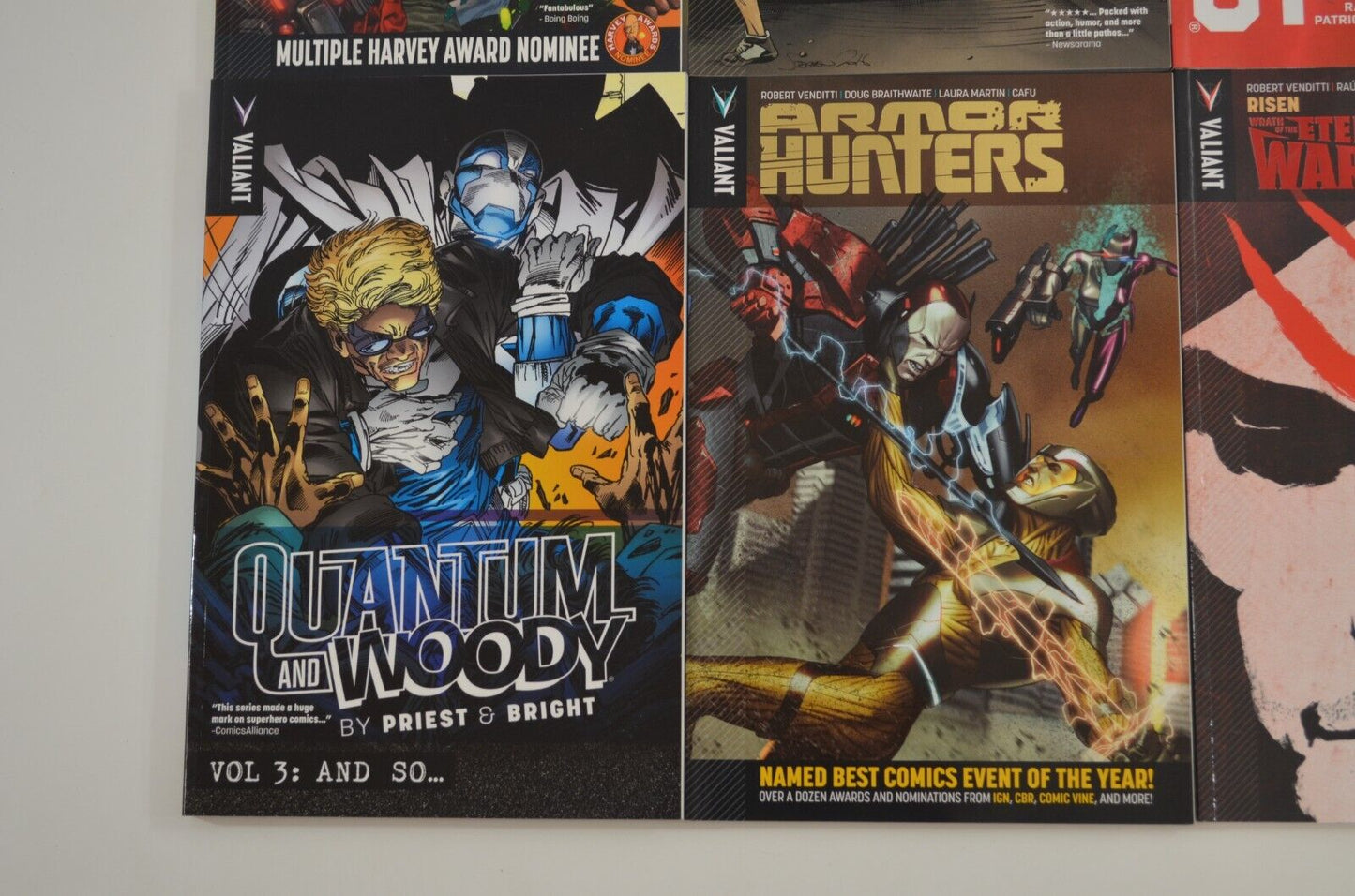Valiant TPB Lot Comics XO Manowar Ninja K Bloodshot Harbinger Quantum Woody NM-