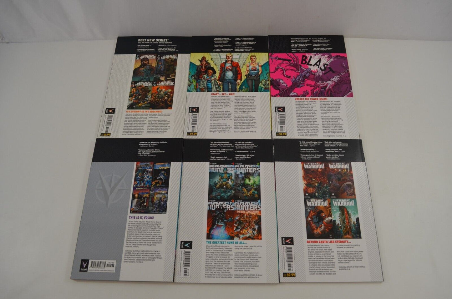 Valiant TPB Lot Comics XO Manowar Ninja K Bloodshot Harbinger Quantum Woody NM-