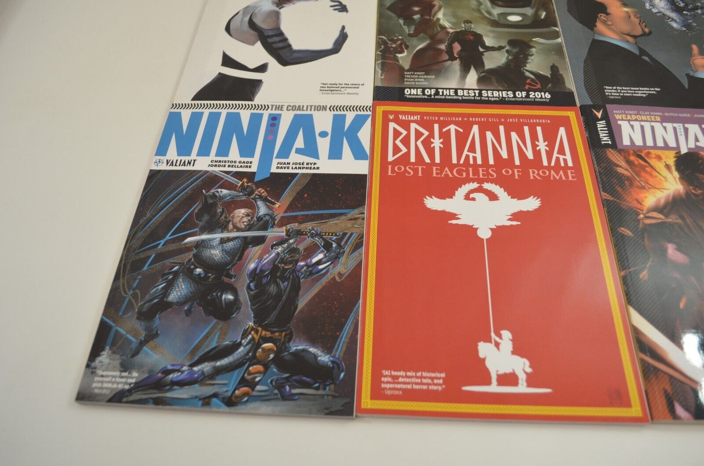 Valiant TPB Lot Comics XO Manowar Ninja K Bloodshot Harbinger Quantum Woody NM-