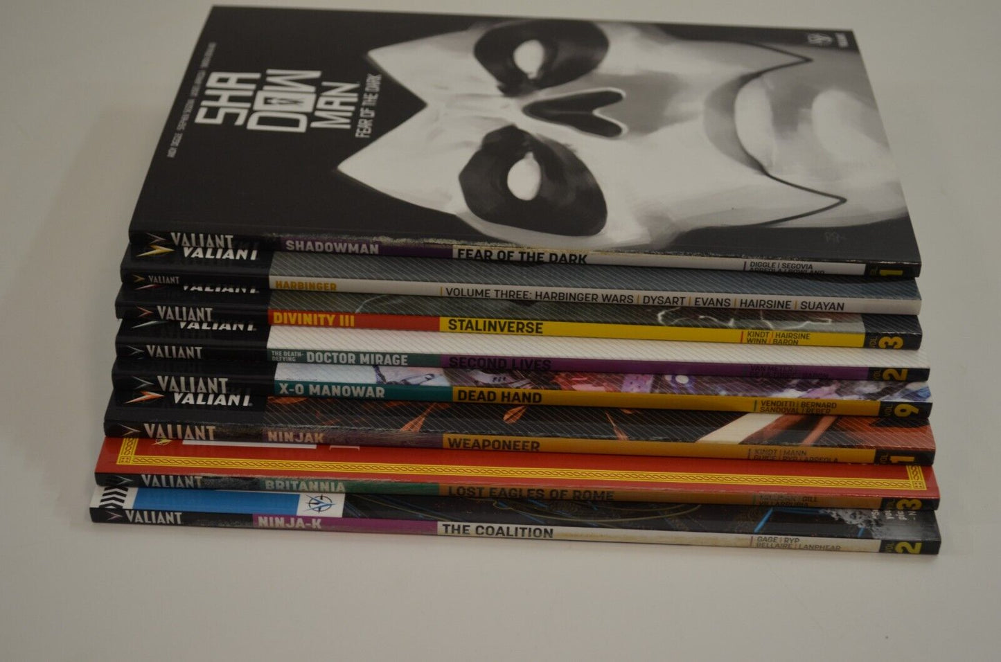 Valiant TPB Lot Comics XO Manowar Ninja K Bloodshot Harbinger Quantum Woody NM-