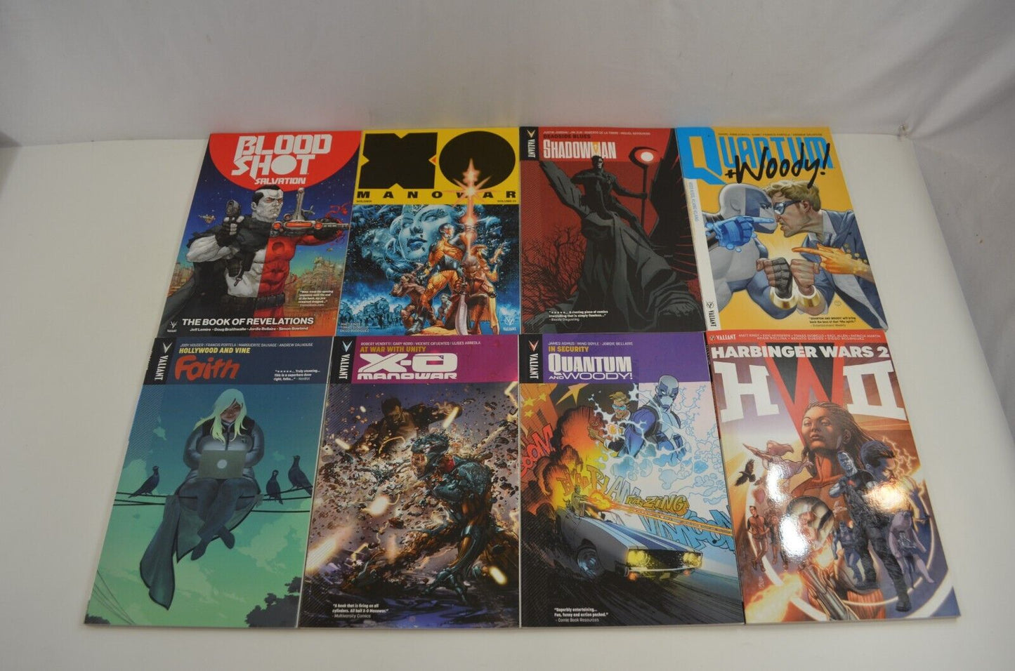 Valiant TPB Lot Comics XO Manowar Ninja K Bloodshot Harbinger Quantum Woody NM-