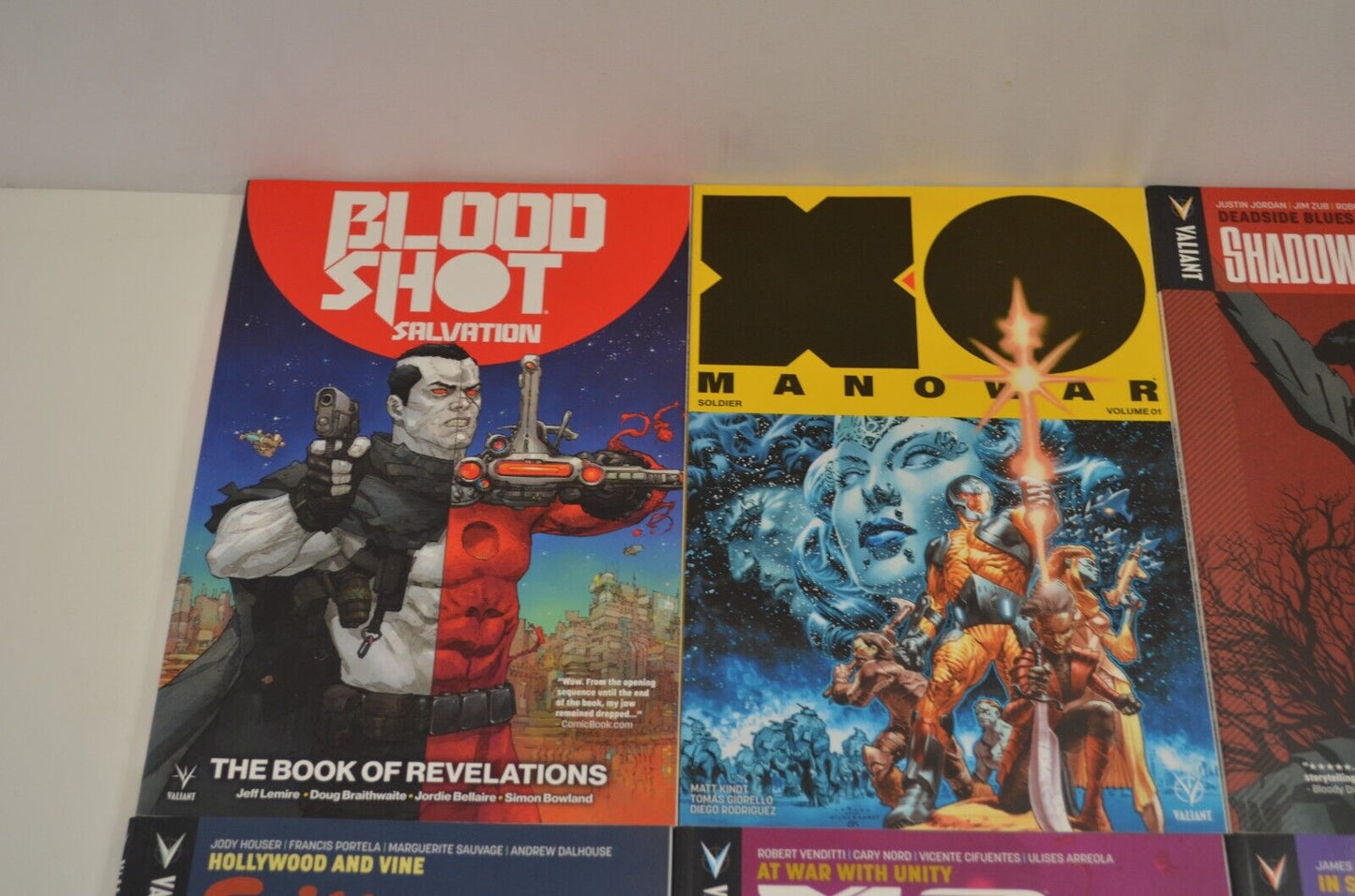 Valiant TPB Lot Comics XO Manowar Ninja K Bloodshot Harbinger Quantum Woody NM-