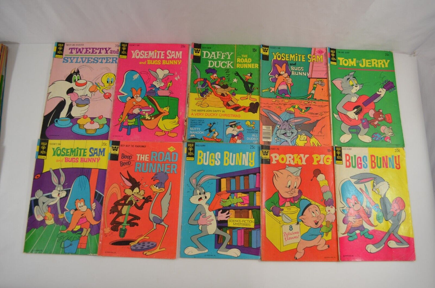 Gold Key / Whitman 1970s Comic Book Lot of 69 Looney Tunes & Classic Cartoons