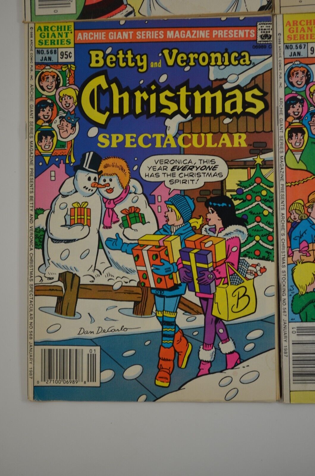 Archie Giant Christmas Sabrina Betty & Veronica (1986-87) Lot of 4 Comic Books