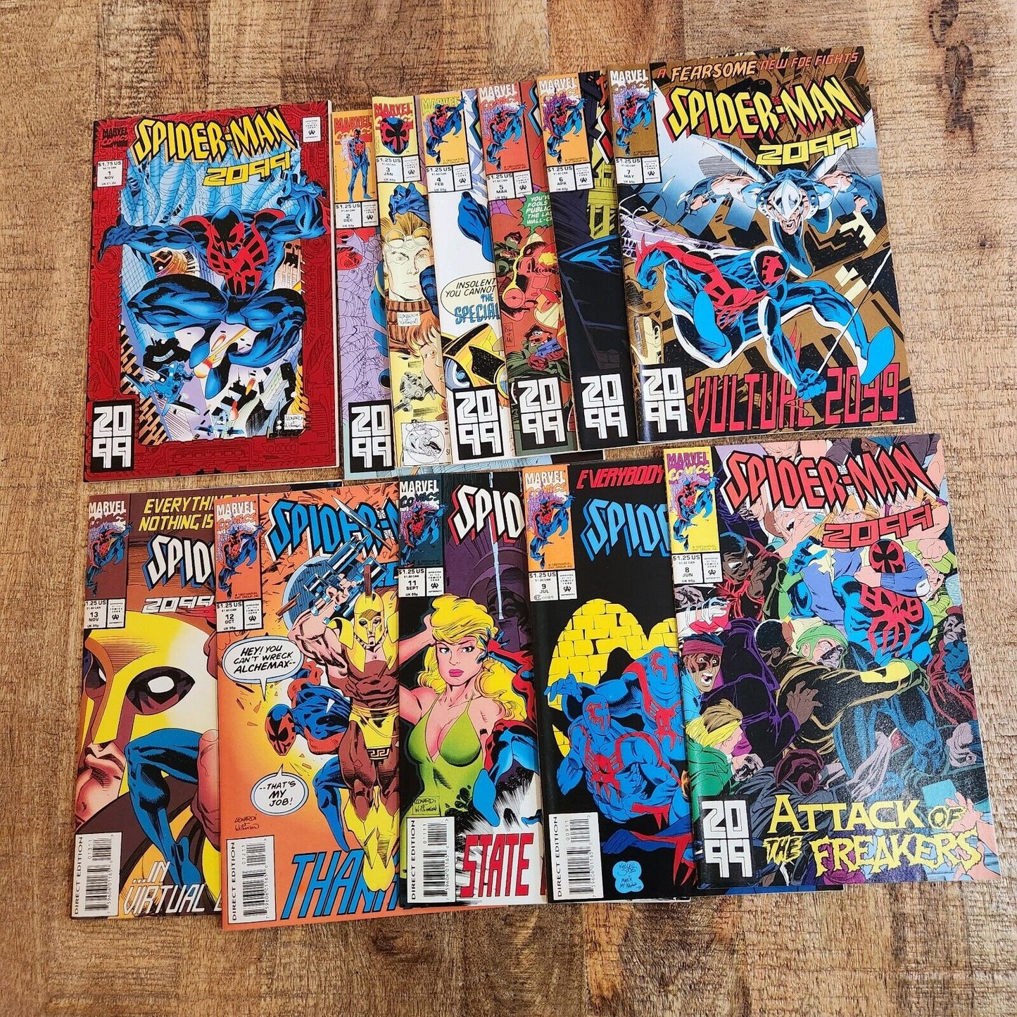 Spiderman 2099 #1-9 11-13 Marvel Comic Book Lot VF/NM Miguel O'Hara Earth-928