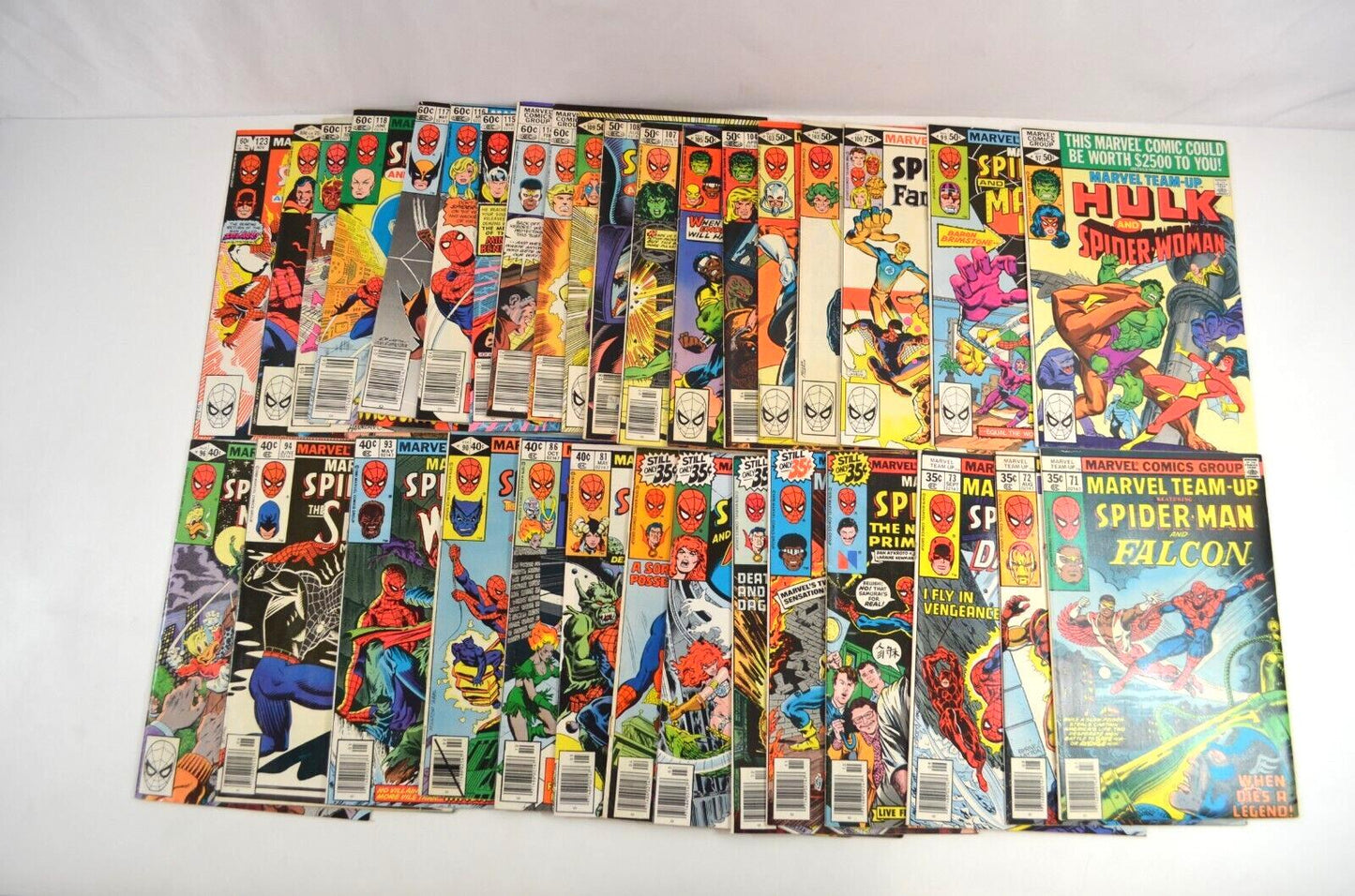 Marvel Team-Up #71-123 Incomplete Run (Marvel, 1978-82) Lot of 33 VF- to NM