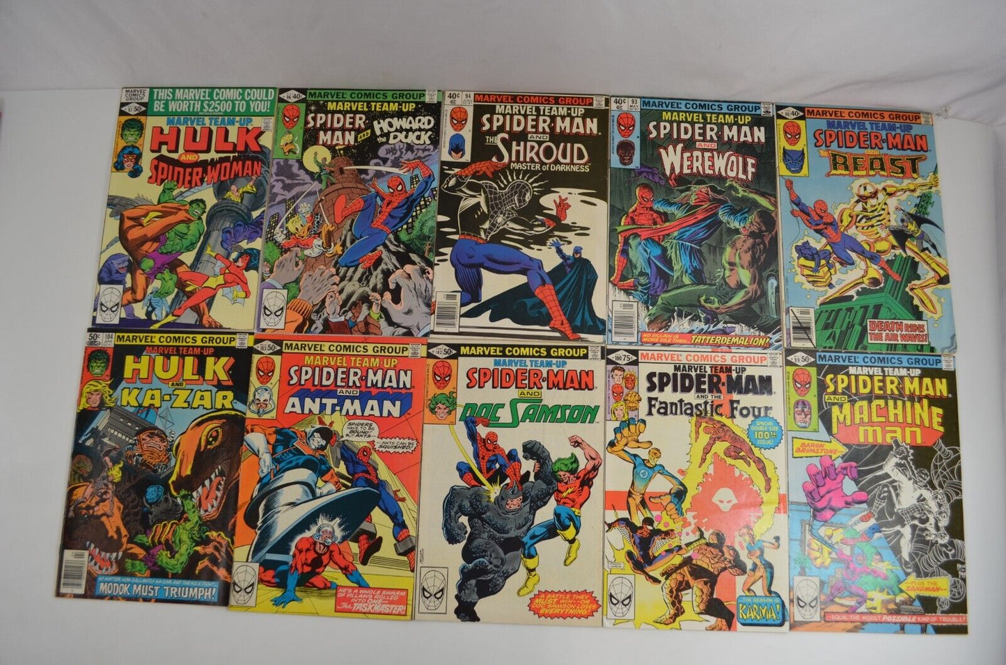 Marvel Team-Up #71-123 Incomplete Run (Marvel, 1978-82) Lot of 33 VF- to NM