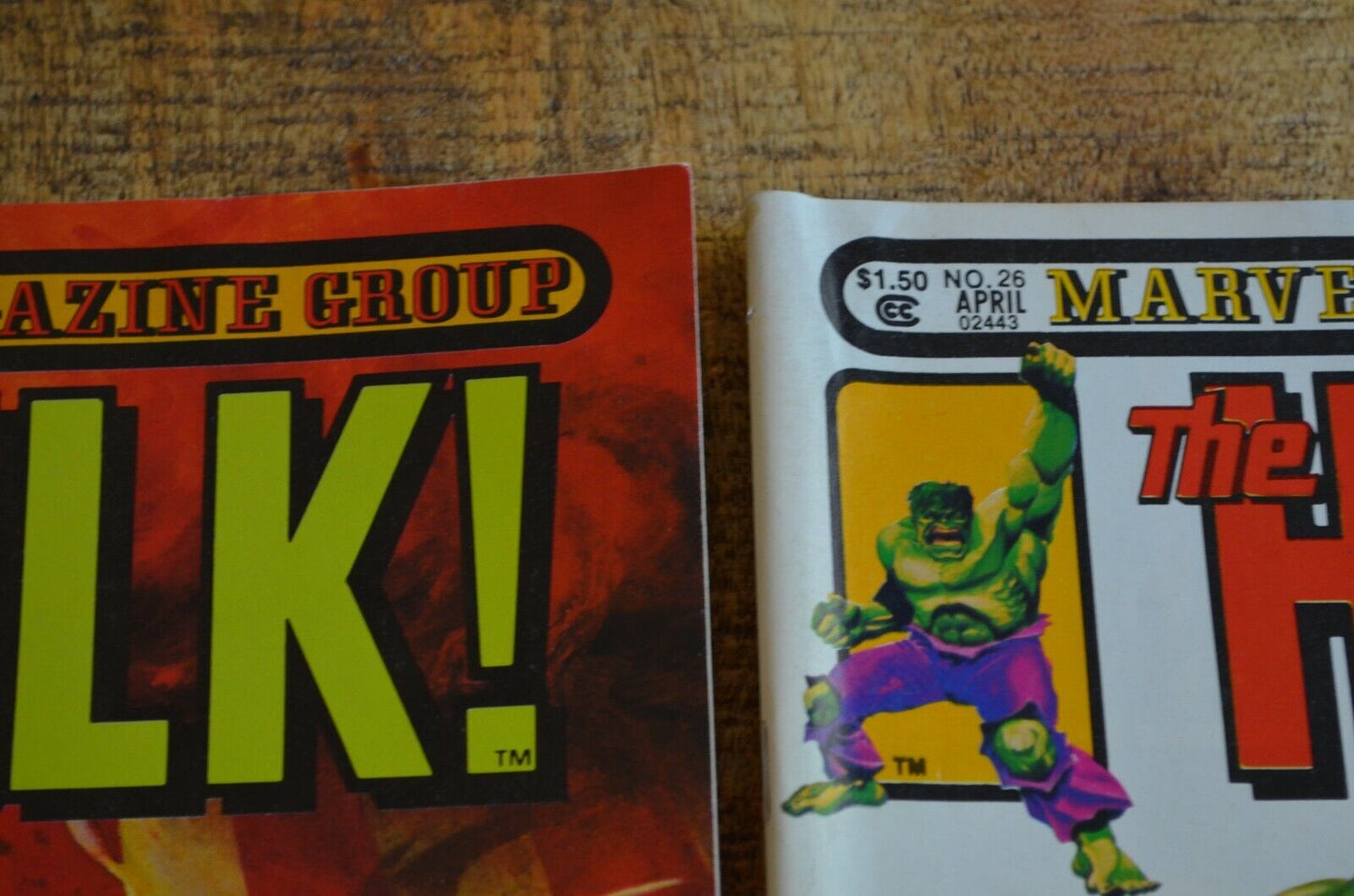 The Hulk! #25 26 Marvel Comic Book 1981 Lot of 2 Dreams of Iron VF 7.5