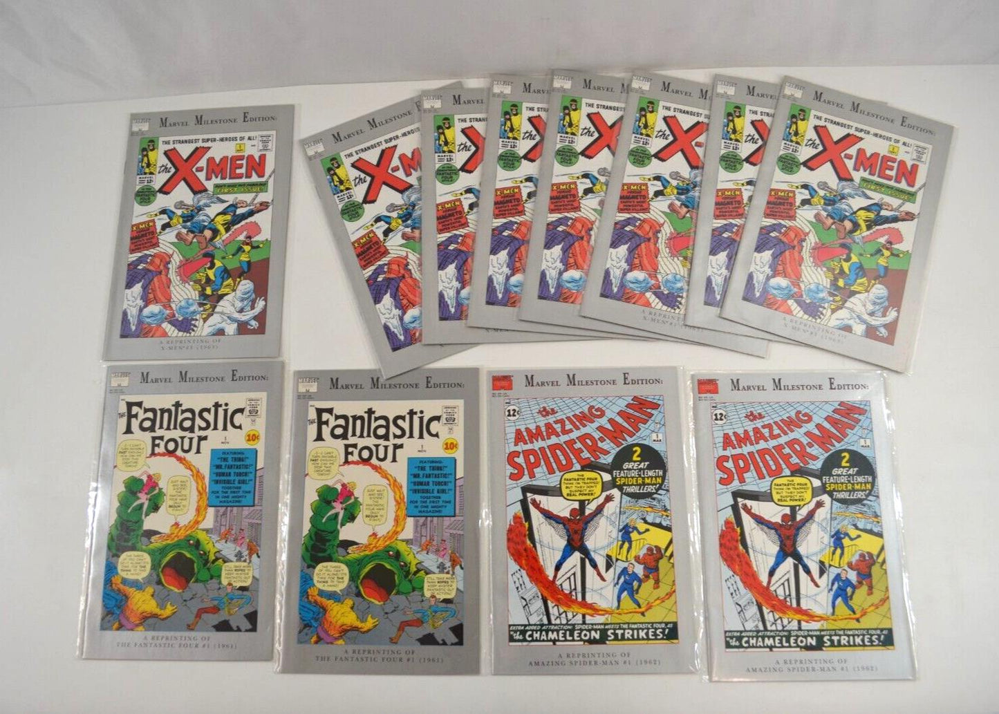 Marvel Milestone Edition Comic Lot Xmen Amazing Spiderman Fantastic Four 1 VF