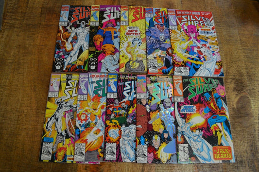 Silver Surfer #53 56 65 69 70 71 72 74 75 76 Marvel Comic Book Lot of 10 NM 9.0