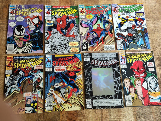 Amazing Spider-Man #347 350 353 354 356 364 365 366 Marvel Comics Lot VF+ 8.5