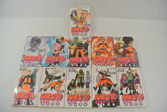 Naruto Masashi Kishimoto Japanese Manga Book Lot of 11 Jump Comics Black & White