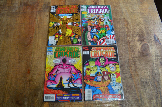 Infinity Crusade #1 2 3 4 Marvel Comic Book Lot of 4 1993 NM 9.2 X-Men Thanos