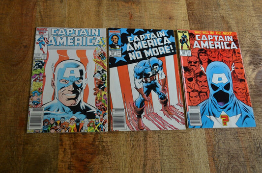 Captain America #323 332 333 Newsstand Editions Marvel Comics Lot of 3 VF/NM 9.0