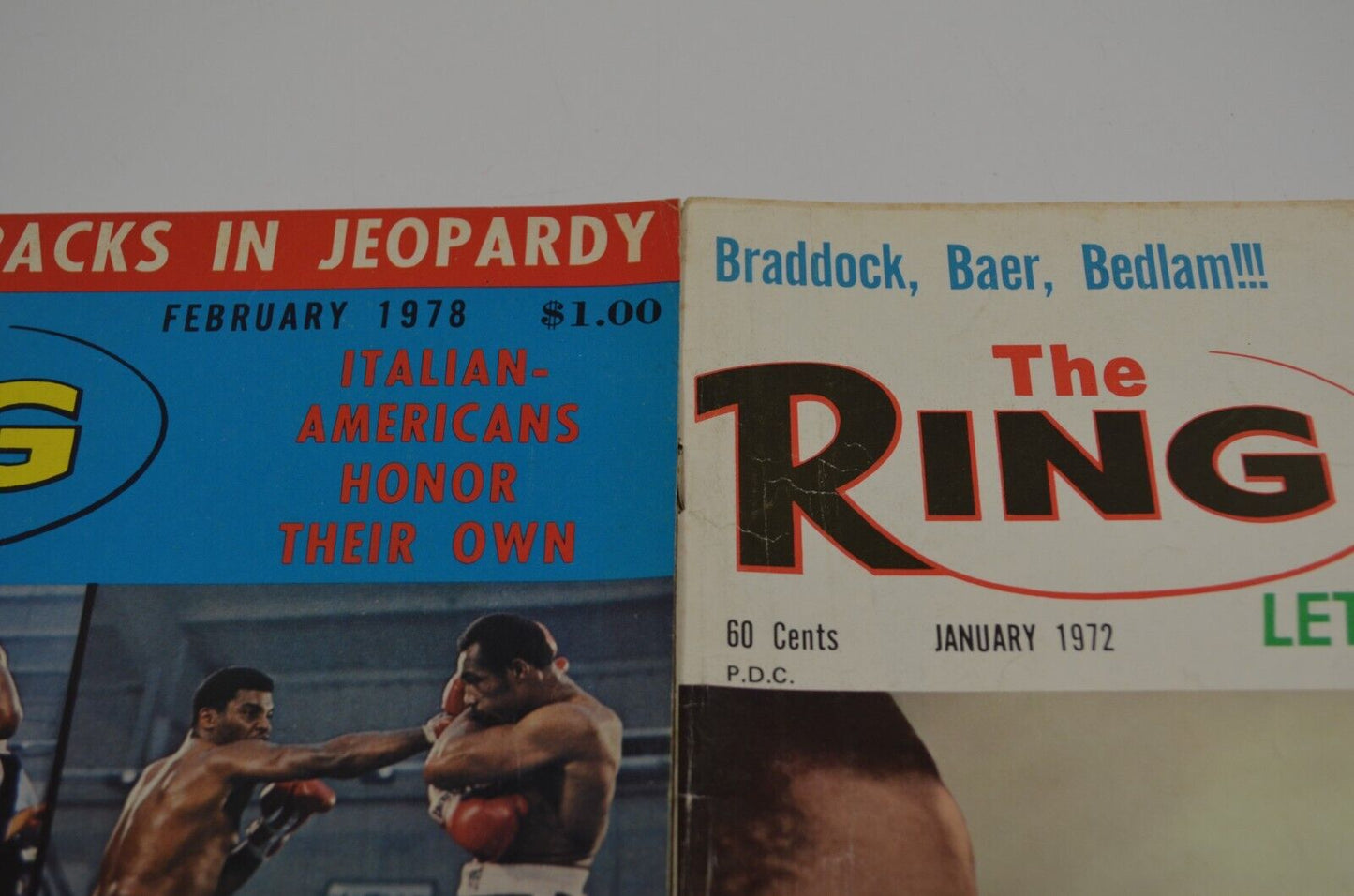 Ring Boxing Illustrated Vtg Magazines Muhammad Ali Foreman 1970s lot of 7 Sports