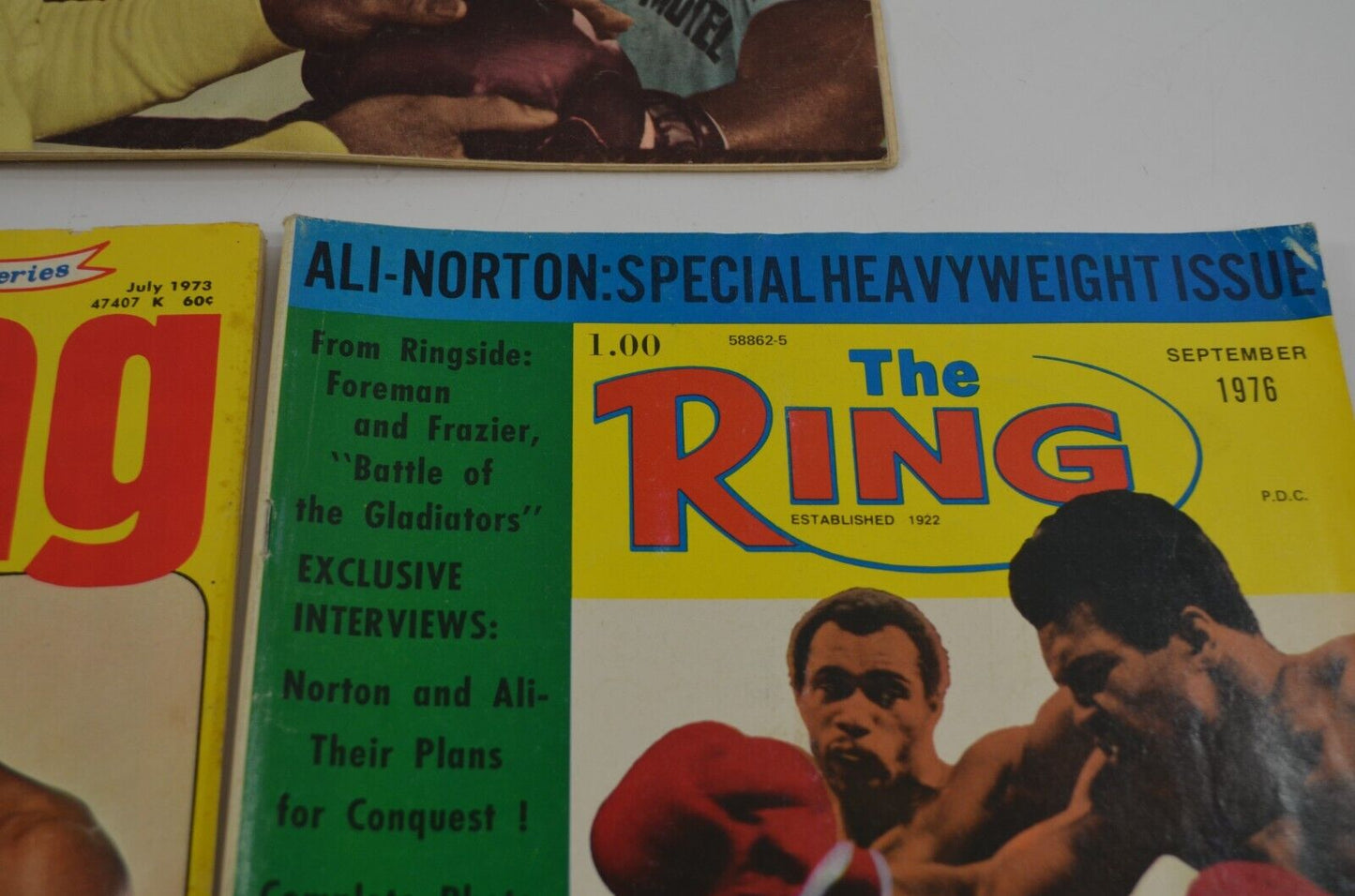 Ring Boxing Illustrated Vtg Magazines Muhammad Ali Foreman 1970s lot of 7 Sports