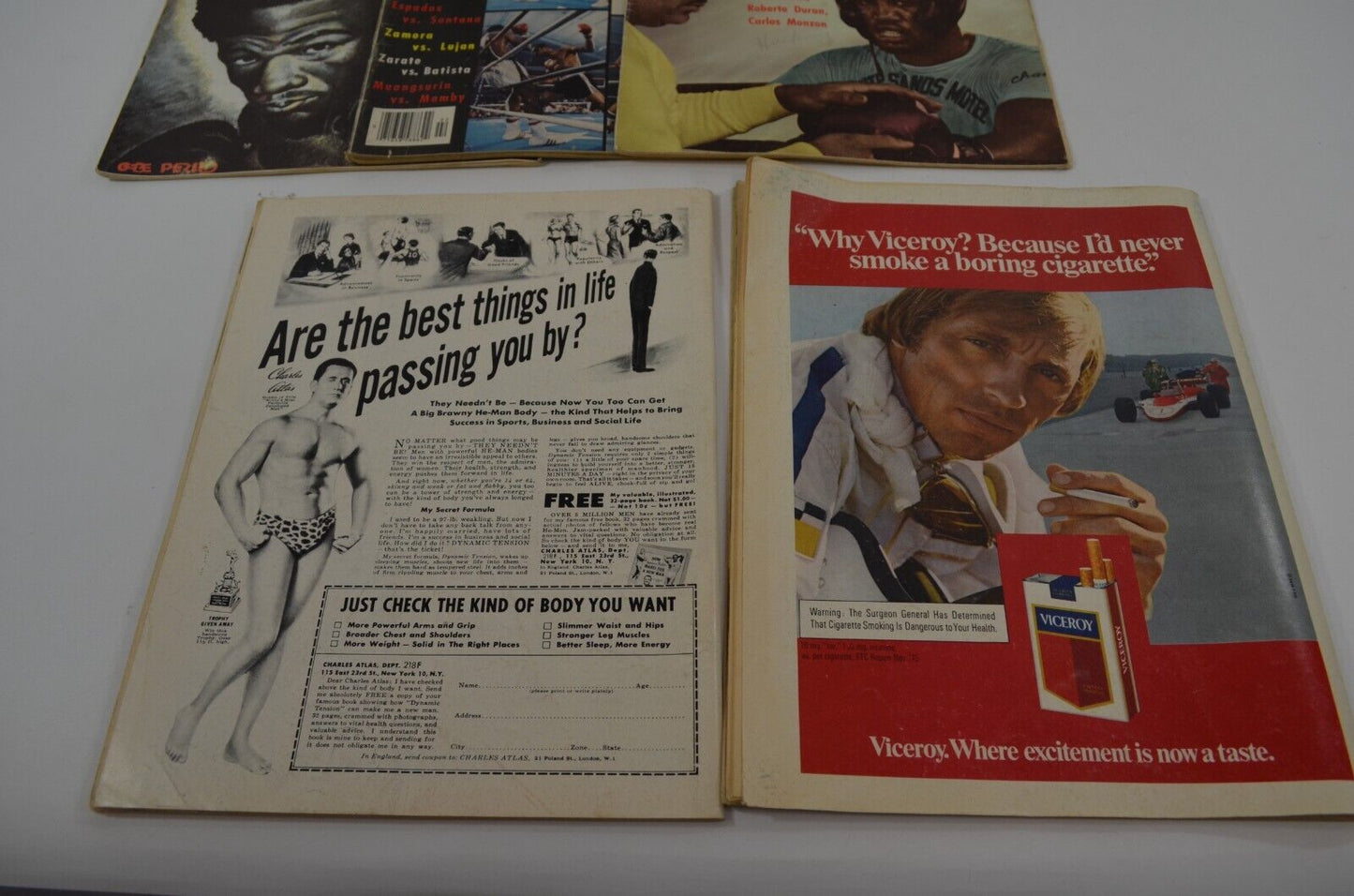 Ring Boxing Illustrated Vtg Magazines Muhammad Ali Foreman 1970s lot of 7 Sports