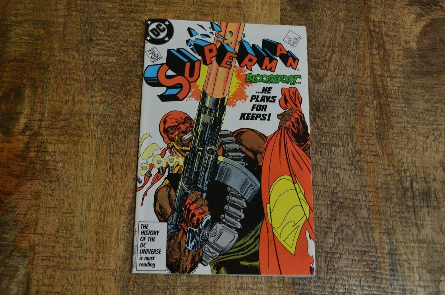 Superman #4 DC Comics April 1987 Bloodsport First Appearance NM 9.0