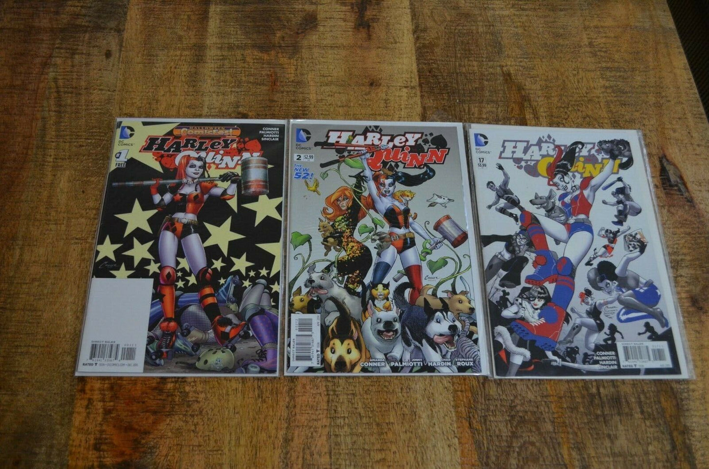 Harley Quinn New 52 #1 #2 #17 (DC Comics, 2014-2015) Lot of 3 NM-