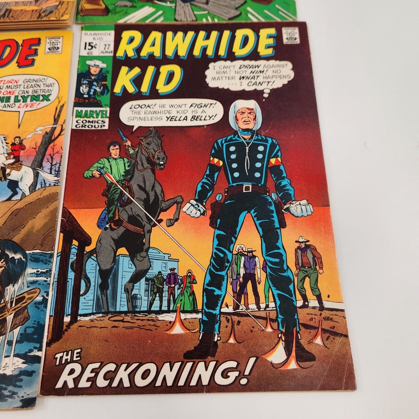 Rawhide Kid 71 72 76 77 Marvel 15 Cent Western Comic Lot Mid Grade / FN