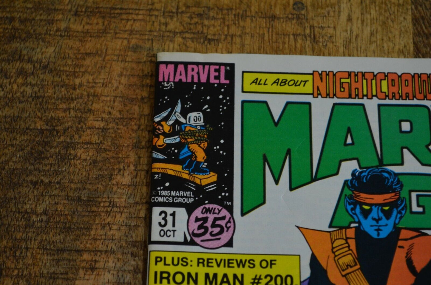 Marvel Age #31 Nightcrawler Mutant Report 1985 Copper Age Comic Book NM 9.0