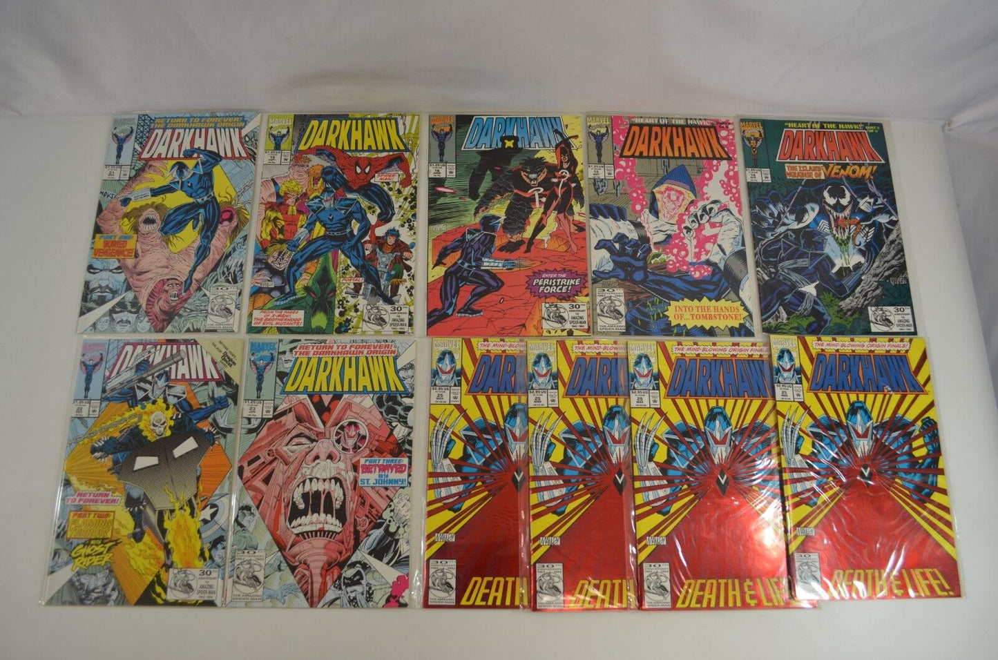 Darkhawk #1-7 13-16 19 21-23 25 30-33 Annual #2 Comics x 63 Multiple Copies 1991