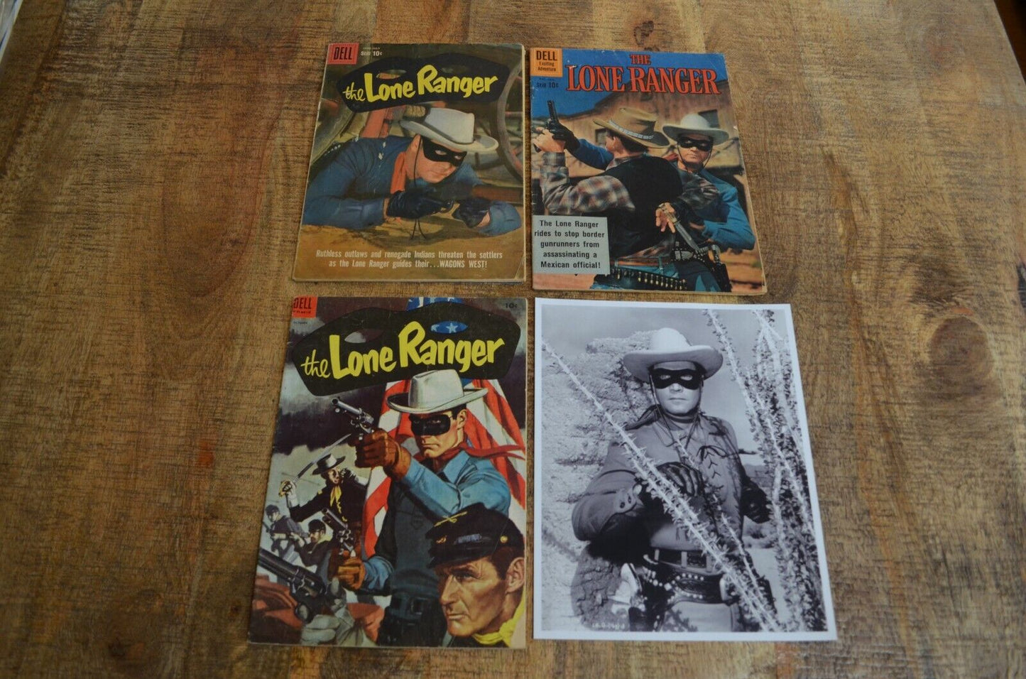 Lone Ranger #76 128 137 Dell Comic Book Lot of 3 VG- 4.0 Western Silver Age