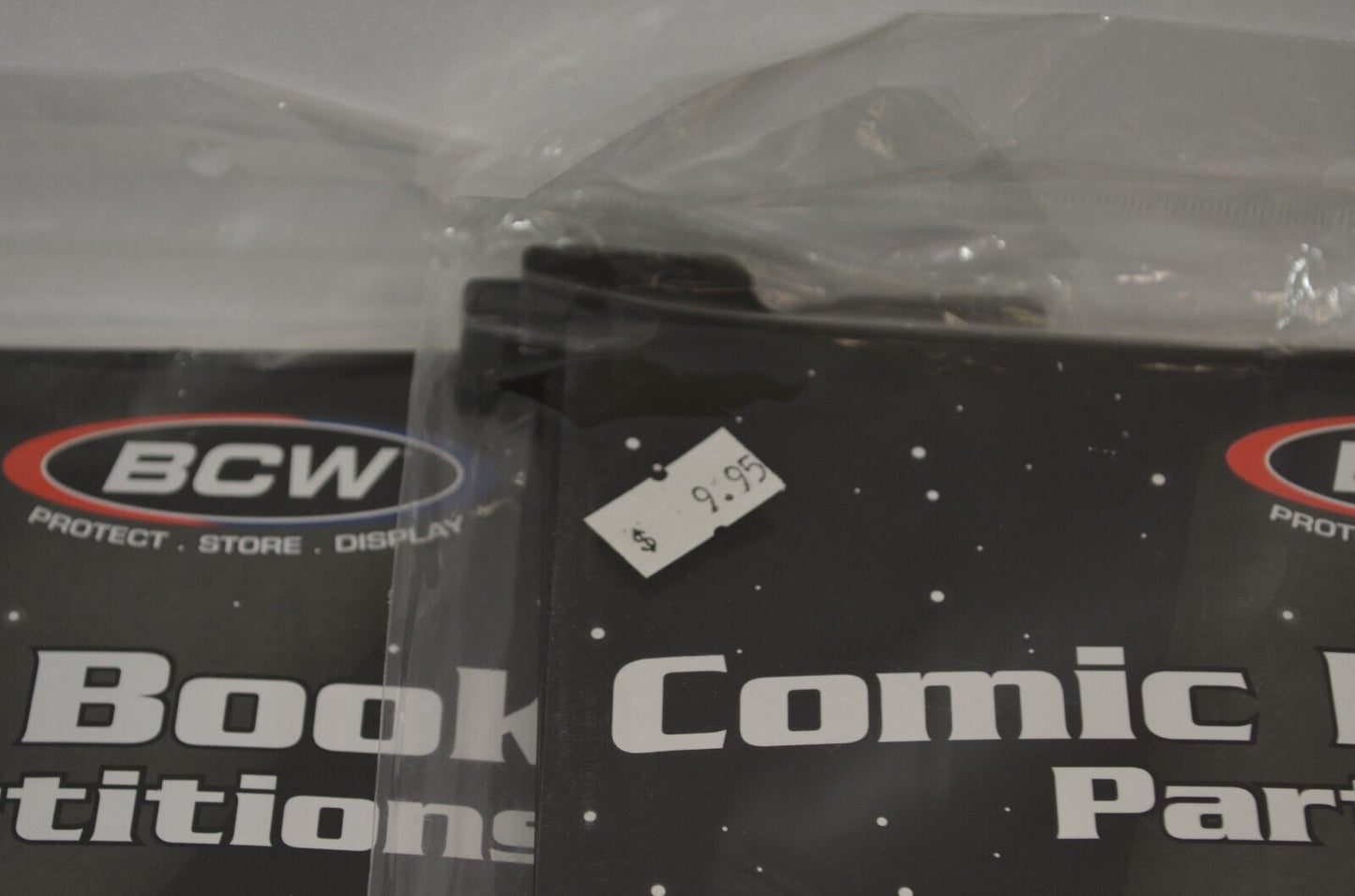 BCW Short Comic Book Box Dividers Plastic Lot of 16 Bin Partitions Spacers Black