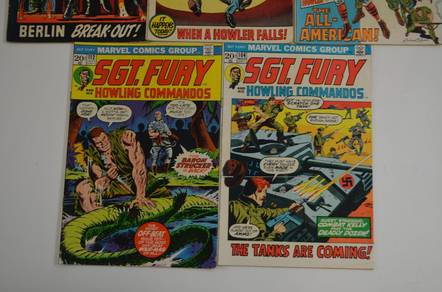 Sgt Fury #52-122 Incomplete Run / Captain Savage #14 (Marvel, 1968-74) Lot of 17