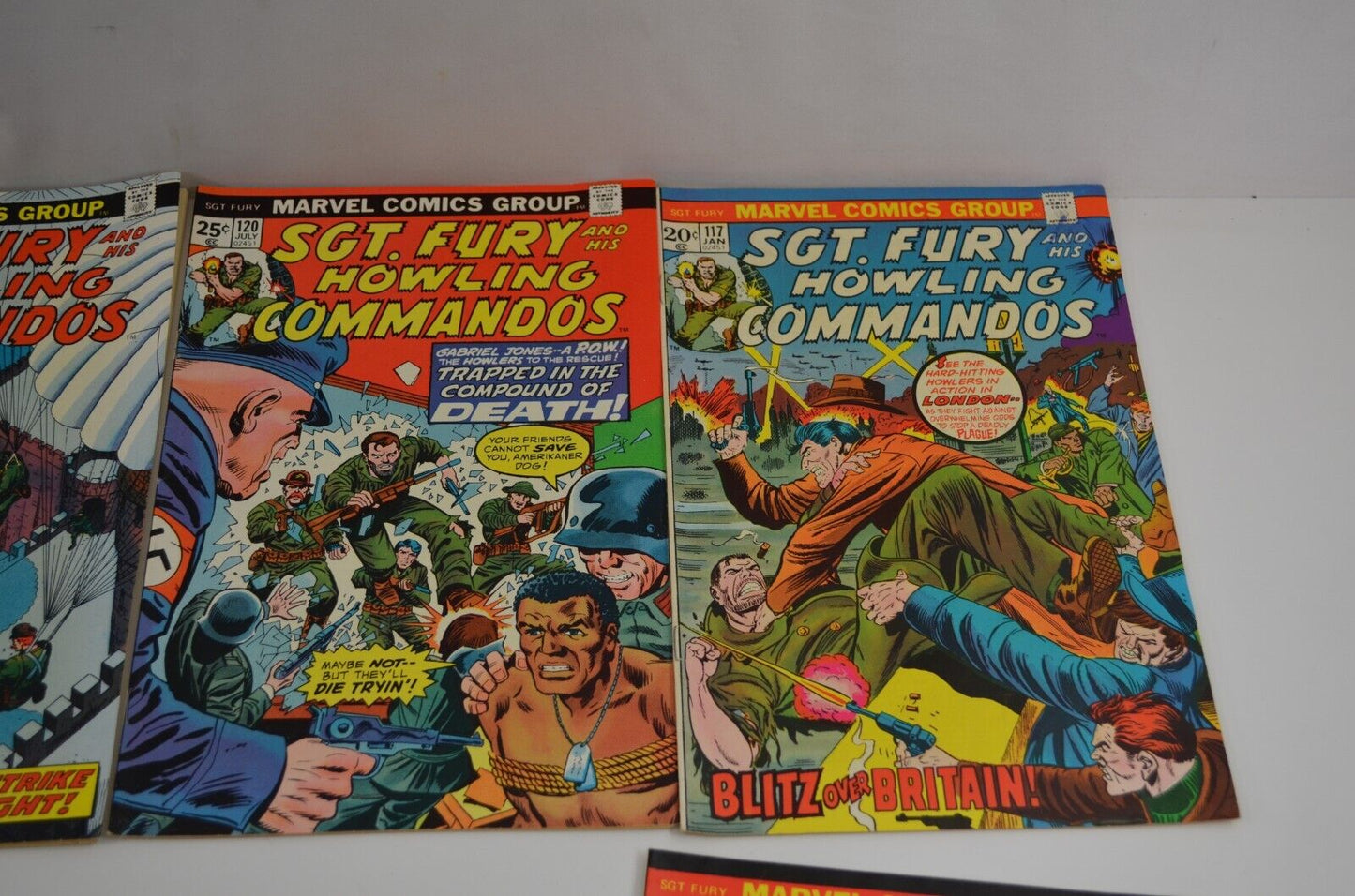 Sgt Fury #52-122 Incomplete Run / Captain Savage #14 (Marvel, 1968-74) Lot of 17