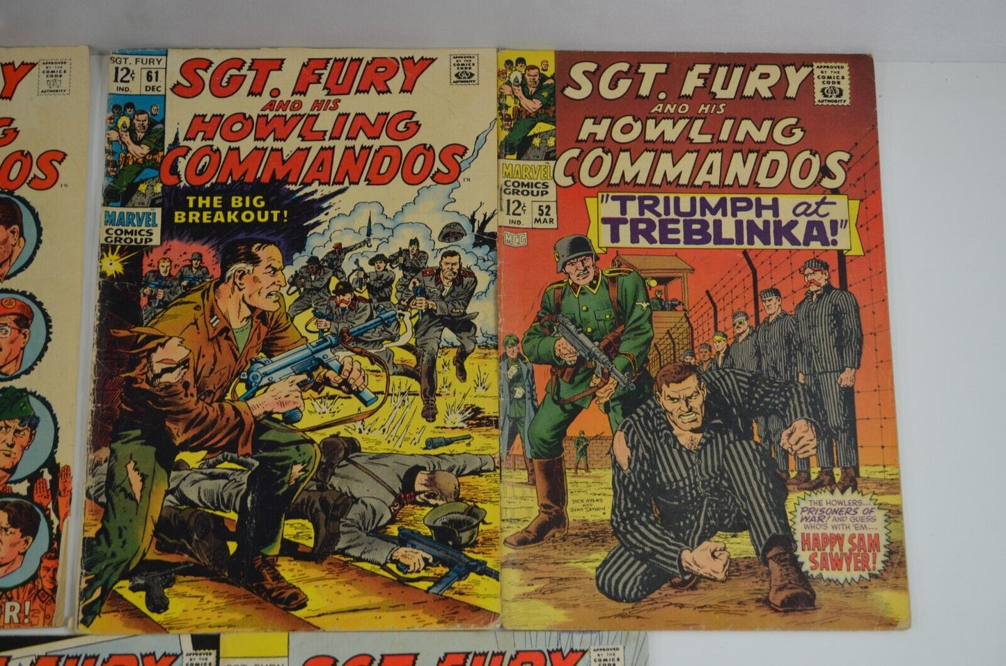 Sgt Fury #52-122 Incomplete Run / Captain Savage #14 (Marvel, 1968-74) Lot of 17