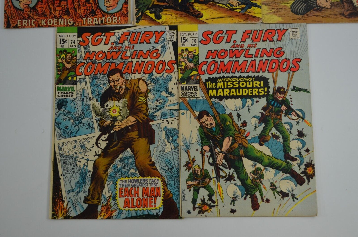 Sgt Fury #52-122 Incomplete Run / Captain Savage #14 (Marvel, 1968-74) Lot of 17