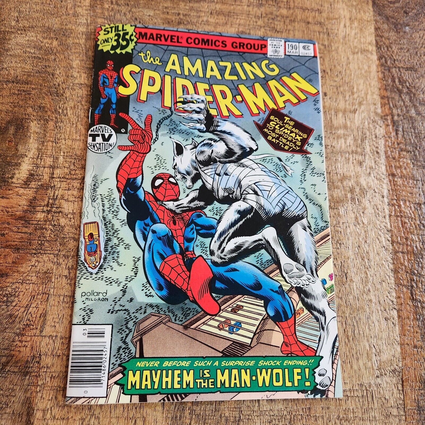 Amazing Spider-Man #190 Newsstand Edition March 1979 Marvel Comic Book VF 8.0