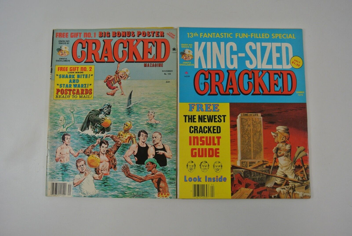 Cracked Magazine Lot of 13 Vintage 1978-1981 Jaws Star Wars Different Strokes...