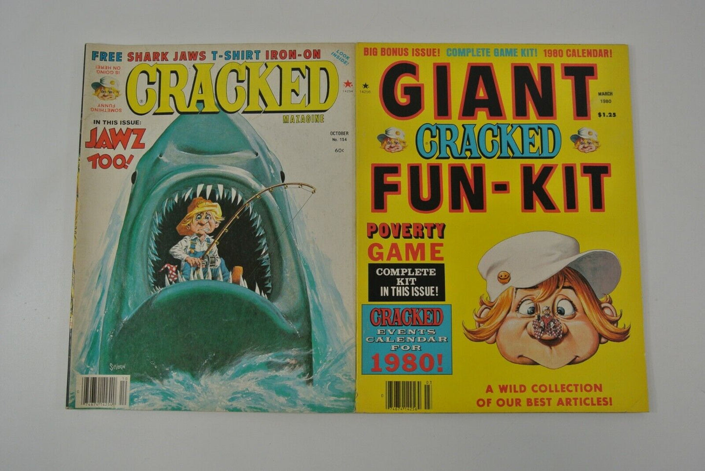 Cracked Magazine Lot of 13 Vintage 1978-1981 Jaws Star Wars Different Strokes...