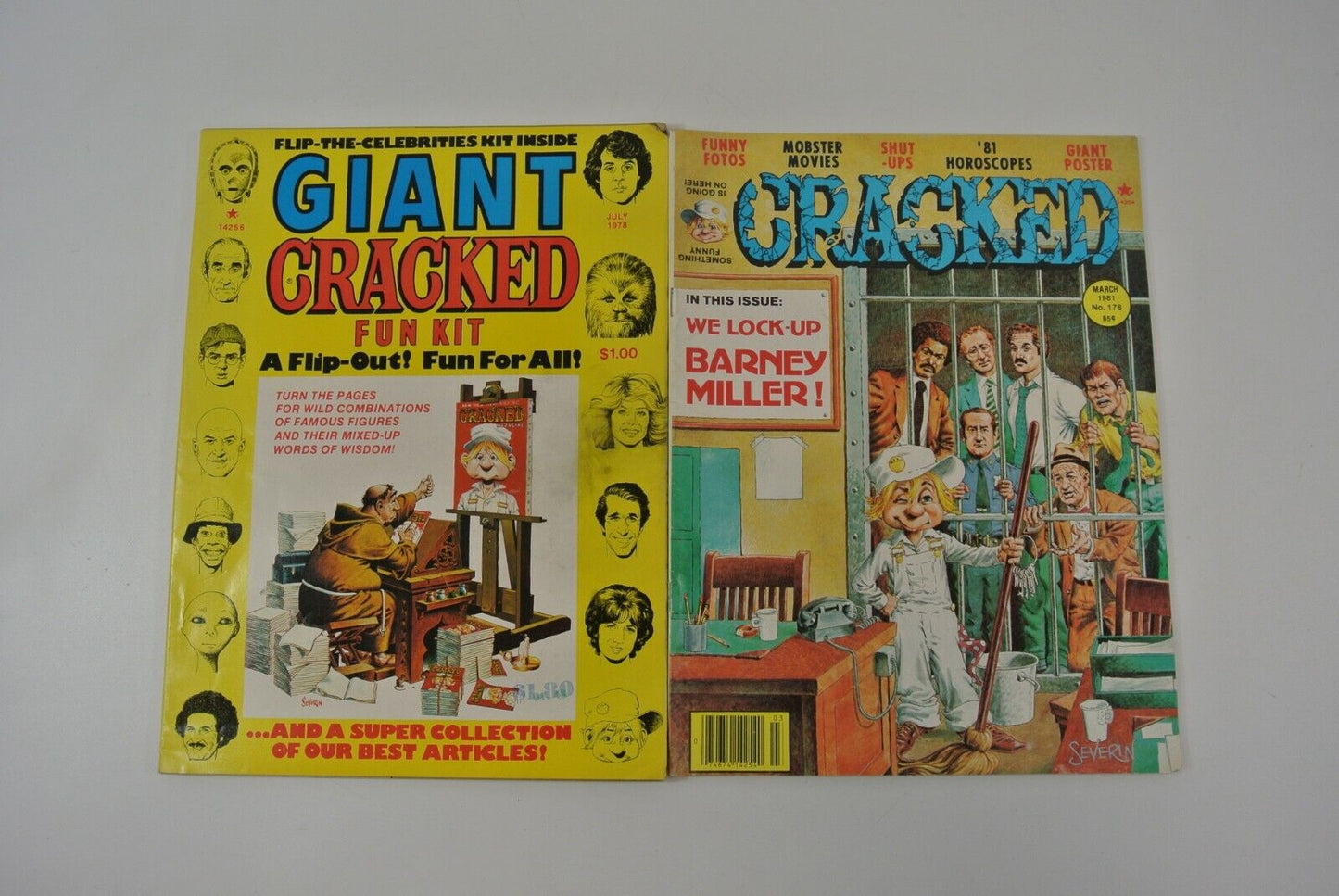 Cracked Magazine Lot of 13 Vintage 1978-1981 Jaws Star Wars Different Strokes...