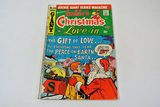 Archie Giant Series #205 Christmas Love-In Comic Book 1973 VG
