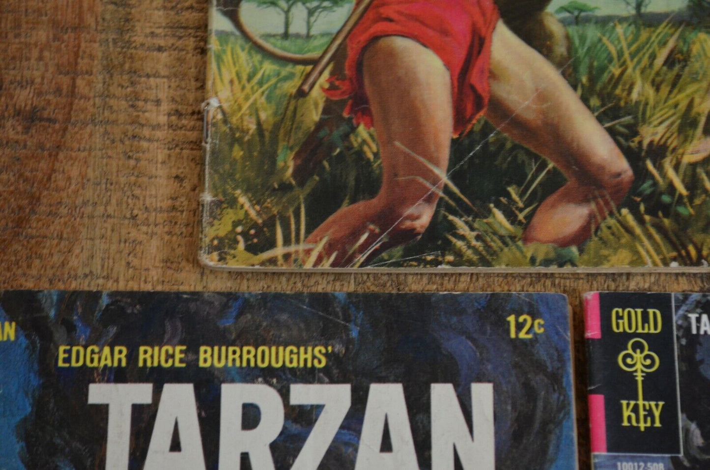 Tarzan Comics #112 117 (Dell) of the Apes #150 151 152 (Gold Key) Lot of 5 VG