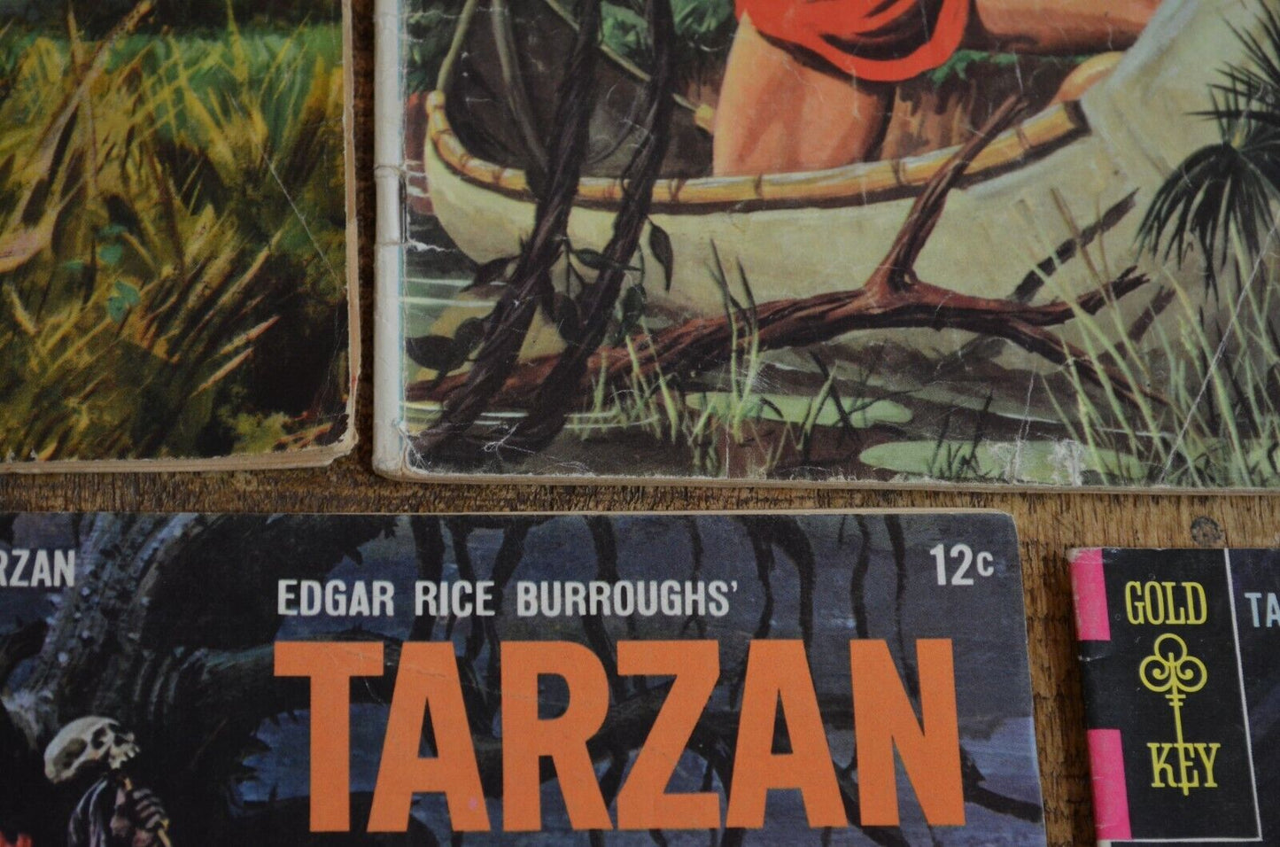 Tarzan Comics #112 117 (Dell) of the Apes #150 151 152 (Gold Key) Lot of 5 VG