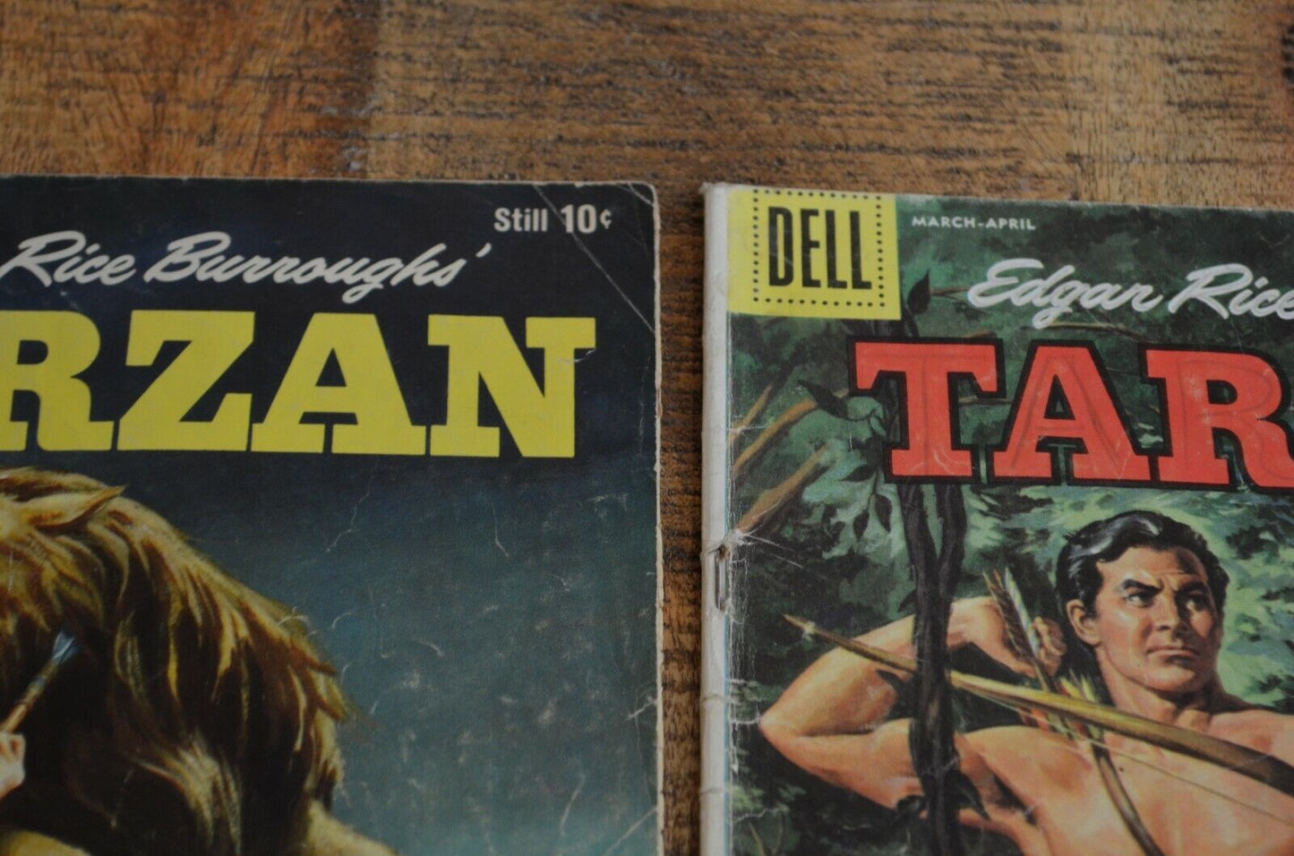 Tarzan Comics #112 117 (Dell) of the Apes #150 151 152 (Gold Key) Lot of 5 VG