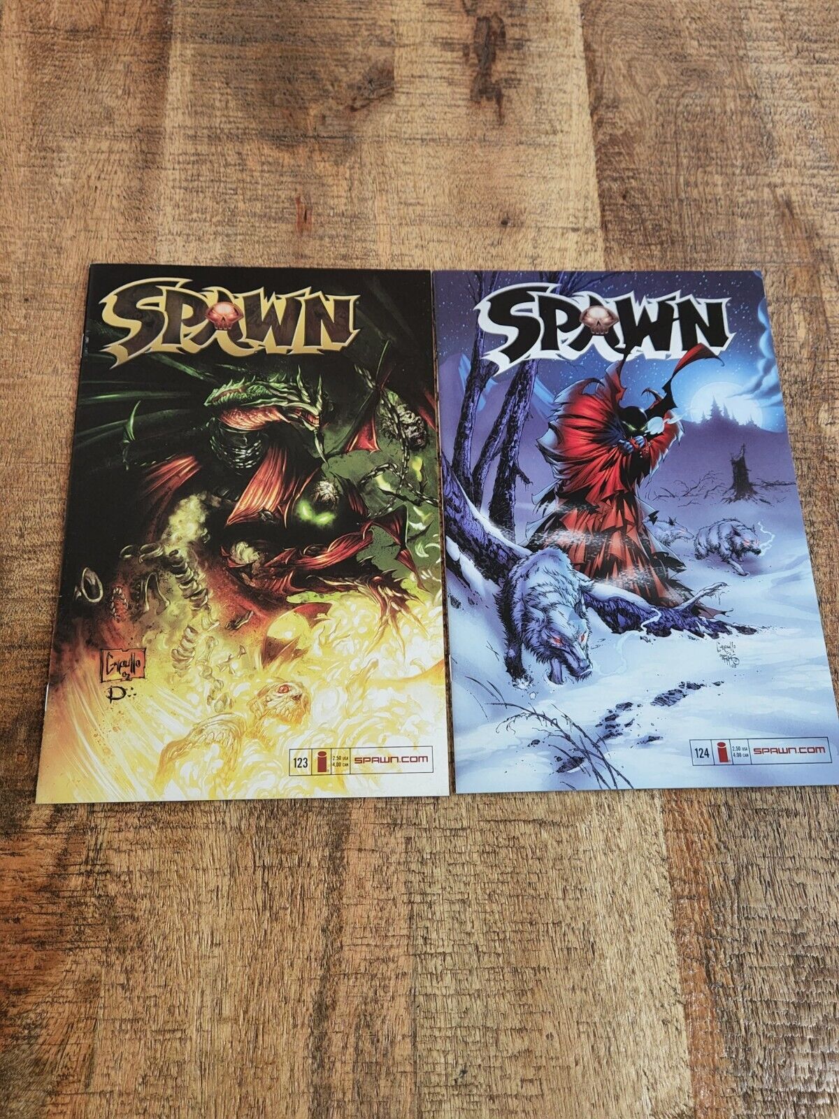 Spawn #123 124 Salvation Road Pt 3 & 4 2003 Image Comics Lot of 2 VF/NM 9.0